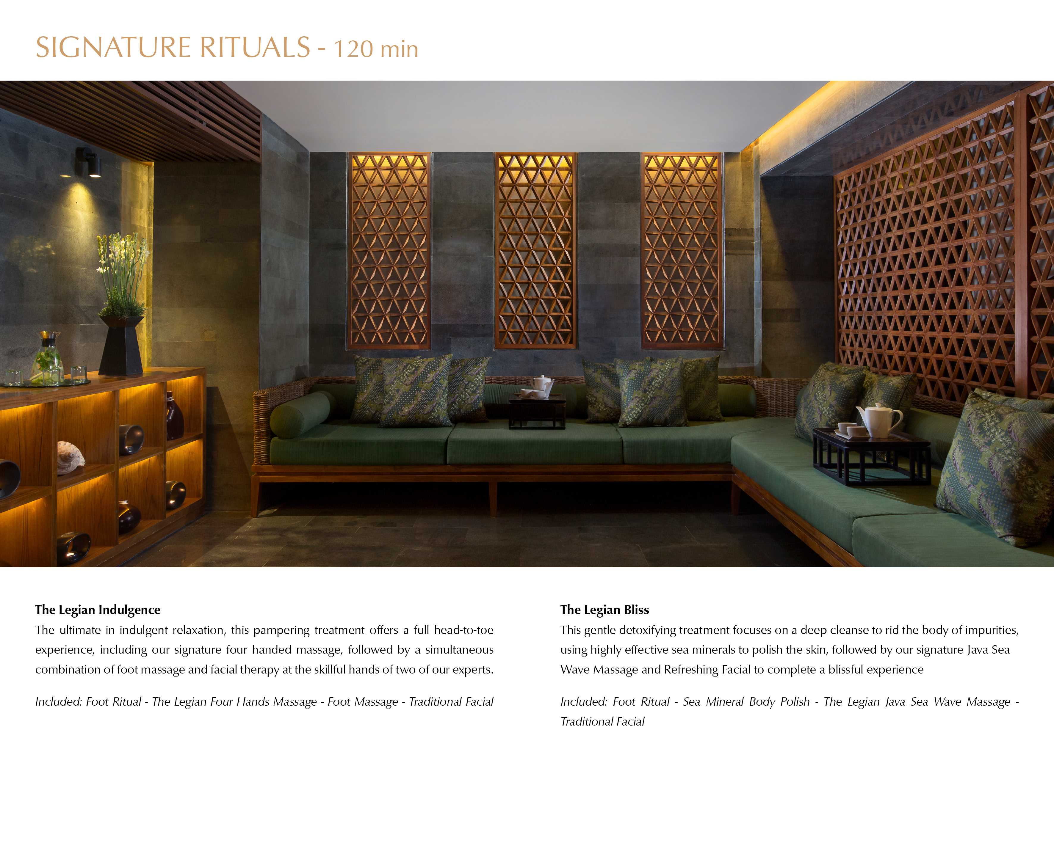 Wellness menu